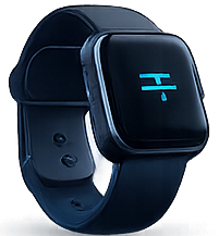 Smart Fitness Watch with Heart Rate & GPS, Black