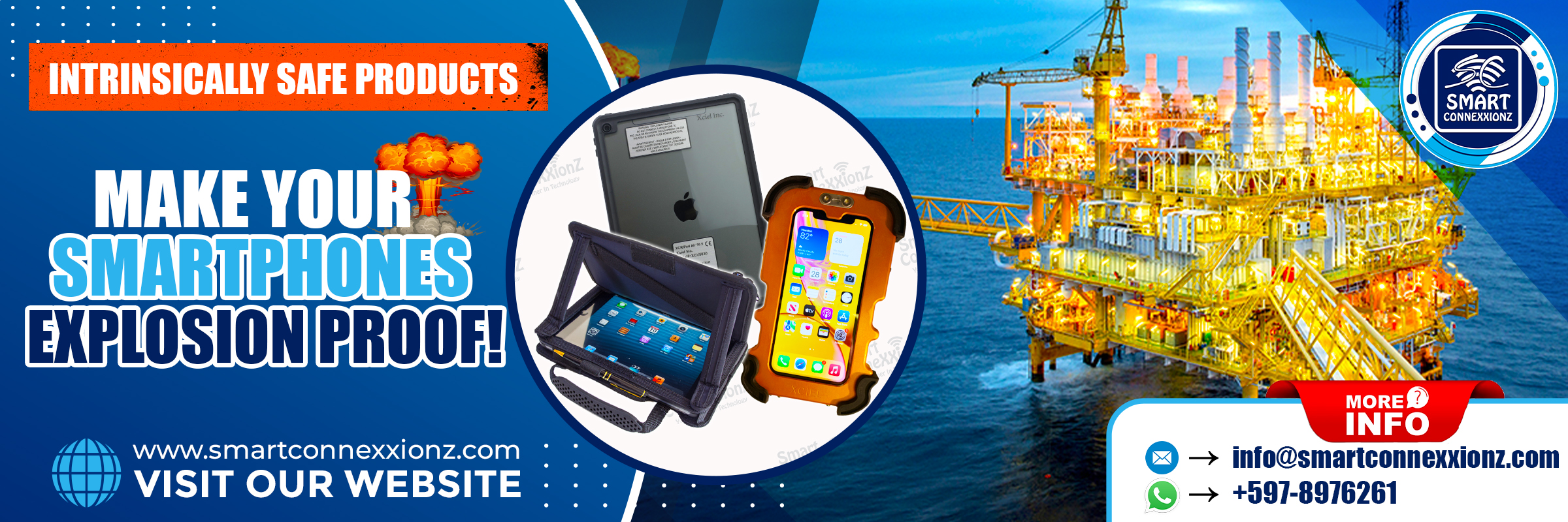 Intrinsically safe smartphones en tablets